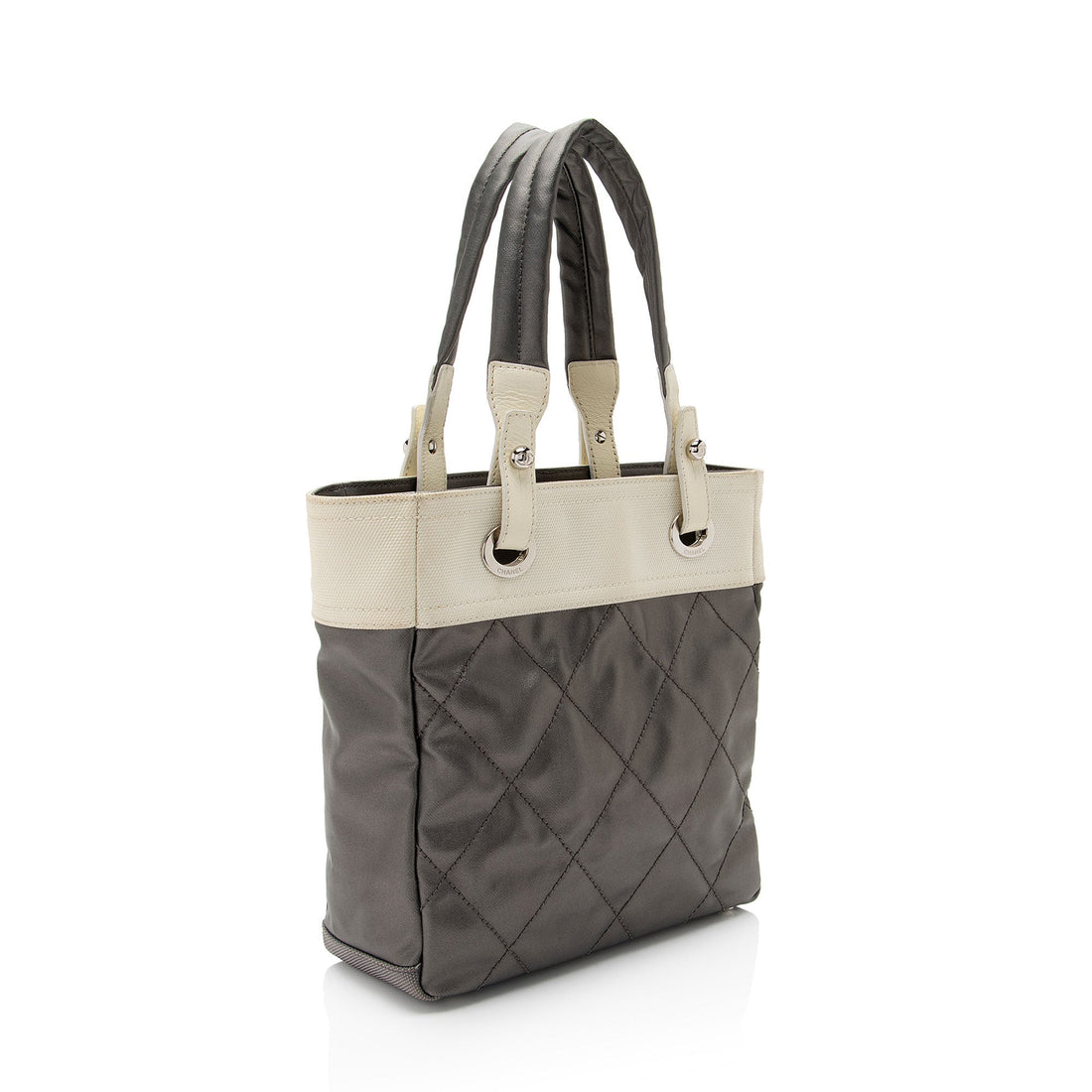 Pearl Street Bags Chanel Coated Canvas Paris Biarritz Small Tote (SHF-xIVFjl)