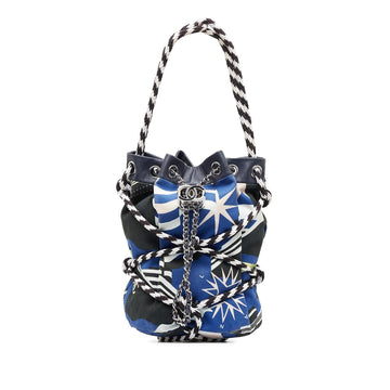 Chanel Cotton Drawstring Bag (SHG-uPFXq7)