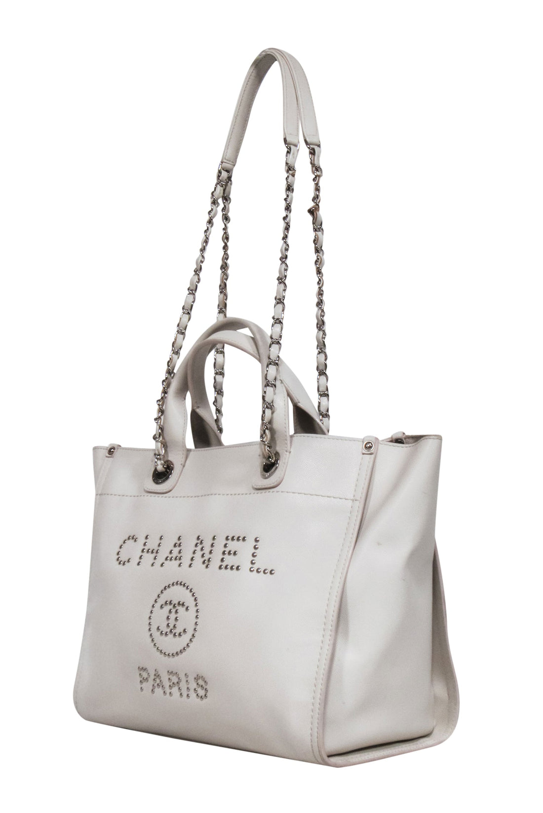 Chanel -  Cream Medium Deauville Tote