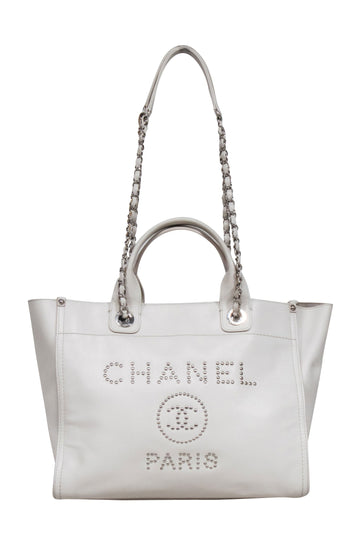 Chanel -  Cream Medium Deauville Tote