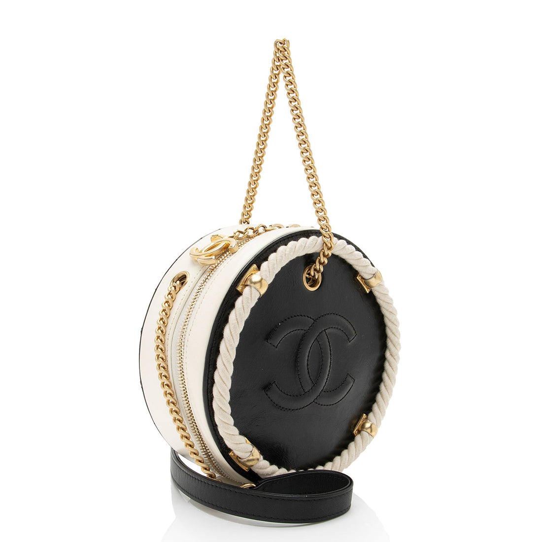 Top Quality Chanel Crumpled Calfskin En Vogue Round Shoulder Bag (SHF-JKAuQO)