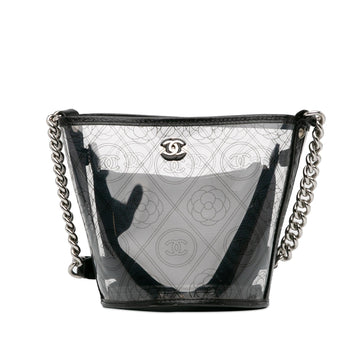 Chanel Crumpled CalBNkin PVC Camellia Bucket (SHG-ysYTn8)