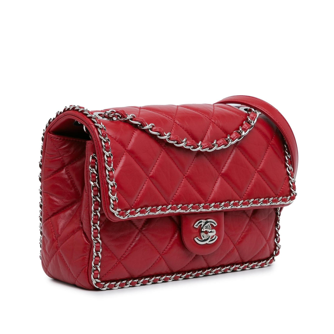 Chanel Crumpled Chain All Over Flap (SHG-C9fFMx)