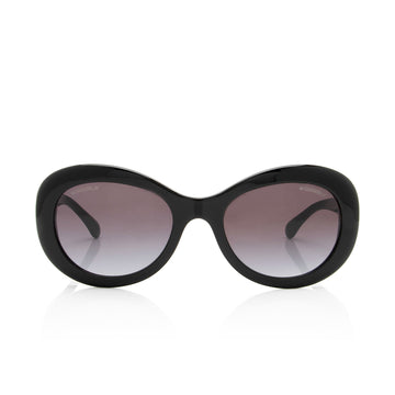 Pearl Street Bags Chanel Crystal CC Oval Sunglasses (SHF-oOSxqG)
