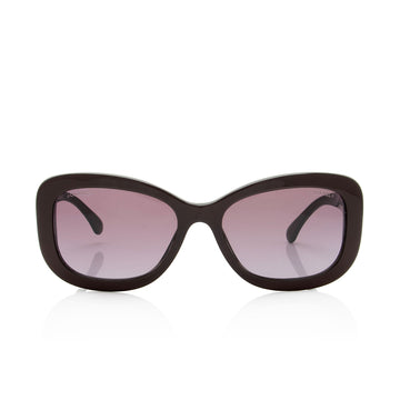 Pearl Street Bags Chanel Crystal CC Rectangular Sunglasses (SHF-1worz1)