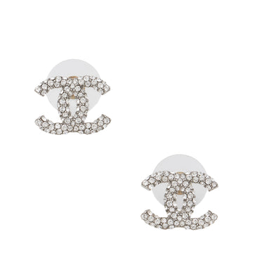 Pearl Street Bags Chanel Crystal CC Stud Earrings (SHF-nmAaSW)