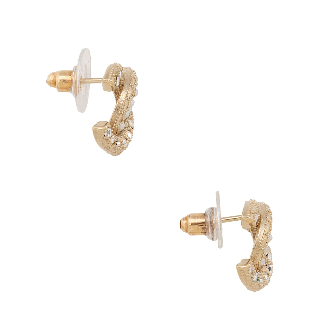 Pearl Street Bags Chanel Crystal Pearl CC Stud Earrings (SHF-y4Owwc)