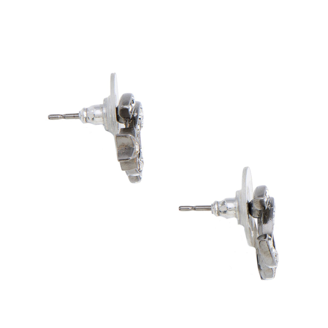 Chanel Crystal Star CC Stud Earrings (SHF-dkIPLL)