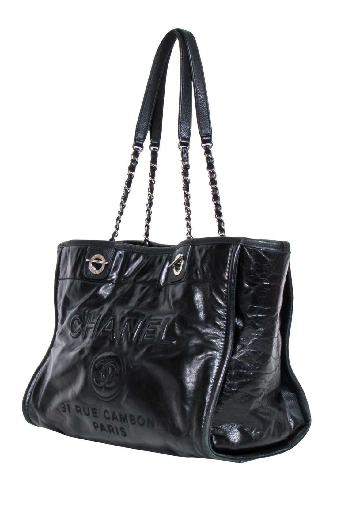 Chanel - Deauville Tote Glazed Calfskin Leather
