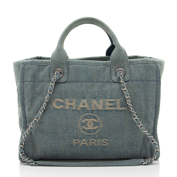 Top Quality Chanel Denim Deauville Small Tote (SHF-g3tqSW)