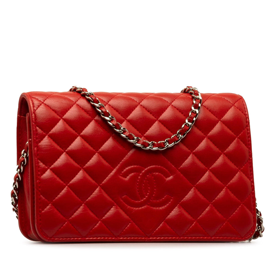 Pearl Street Bags Chanel Diamond CC Lambskin Wallet on Chain (SHG-0Q7xkL)