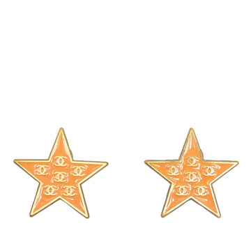 Pearl Street Bags Chanel Enamel CC Star Clip-On Earrings (SHG-sn3z2v)