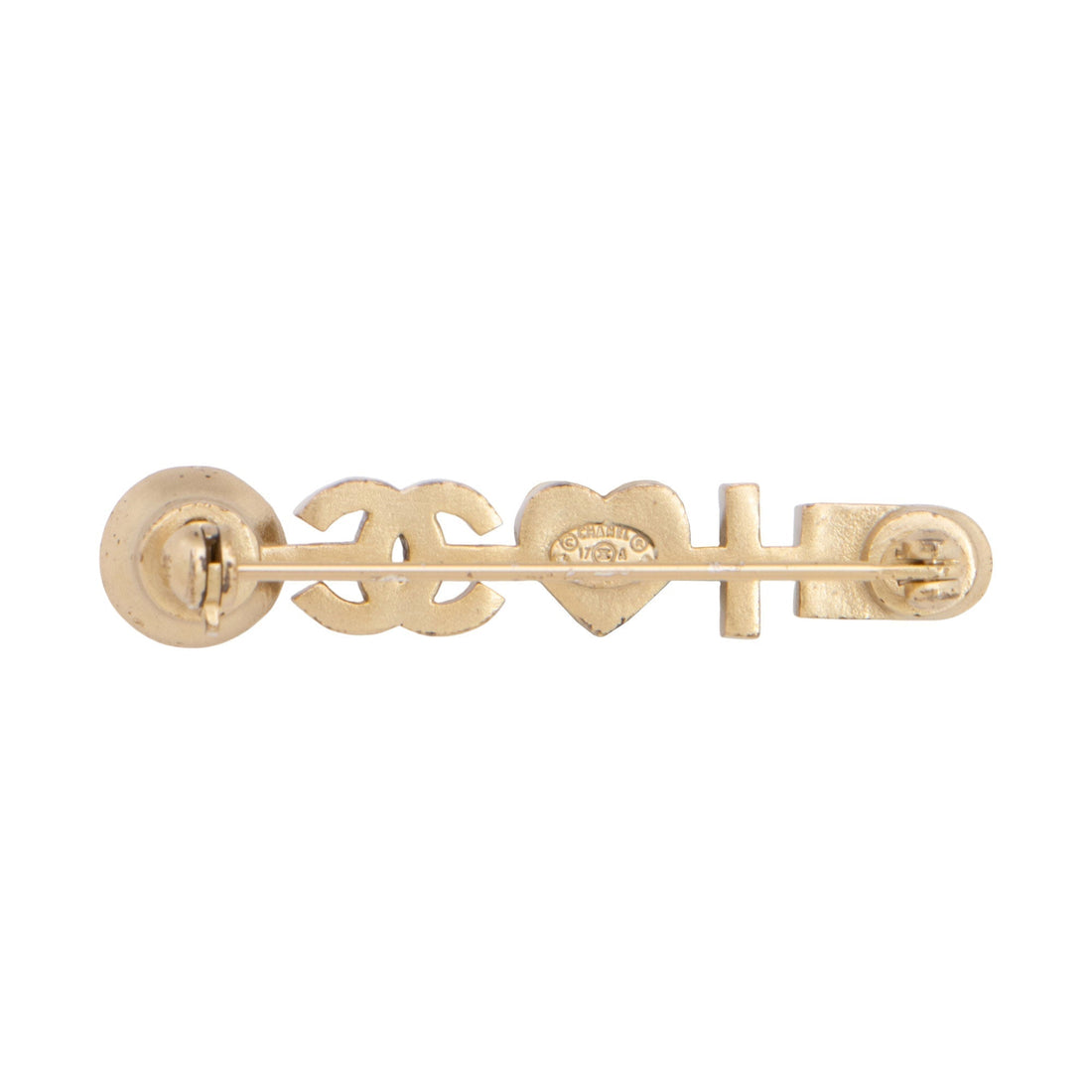Top Quality Chanel Enamel Pearl CC Brooch (SHF-JrKkba)