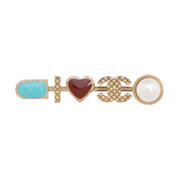 Top Quality Chanel Enamel Pearl CC Brooch (SHF-JrKkba)