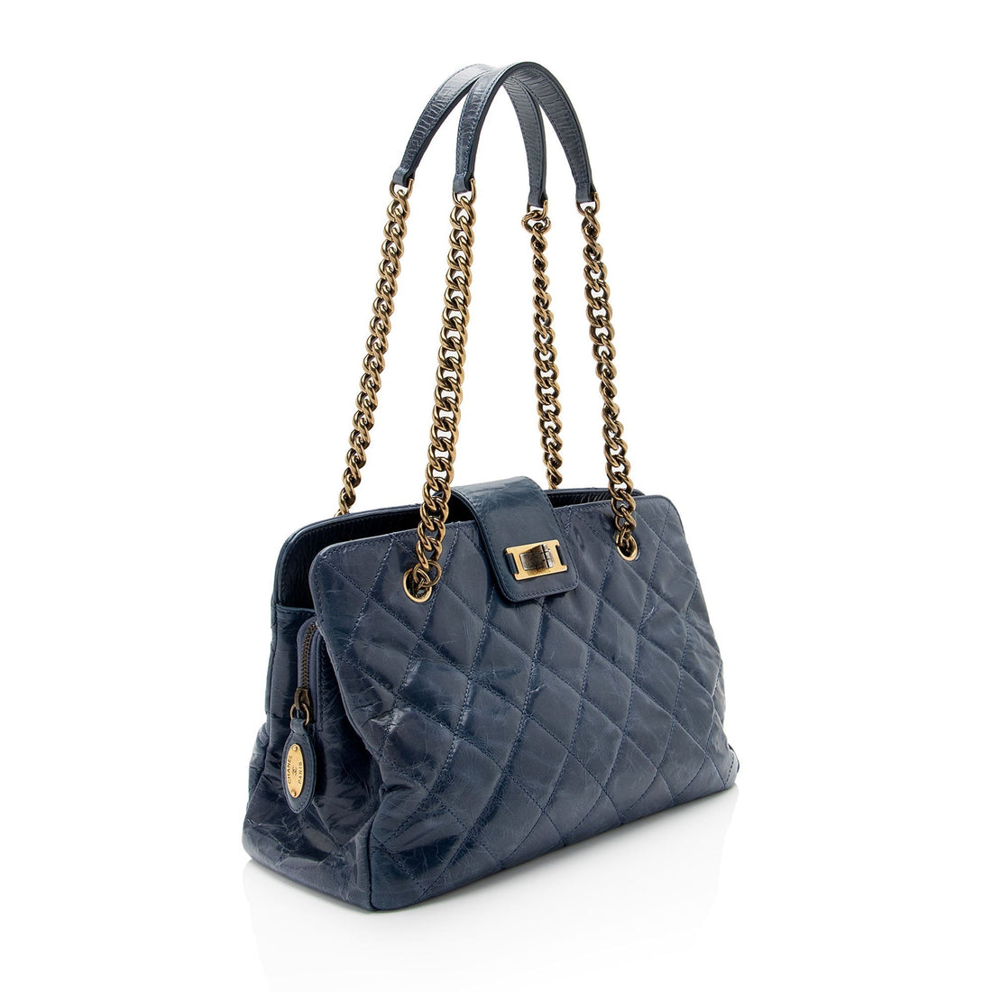 Chanel Glazed CalBNkin Reissue Small Tote (SHF-NdQ2KU)