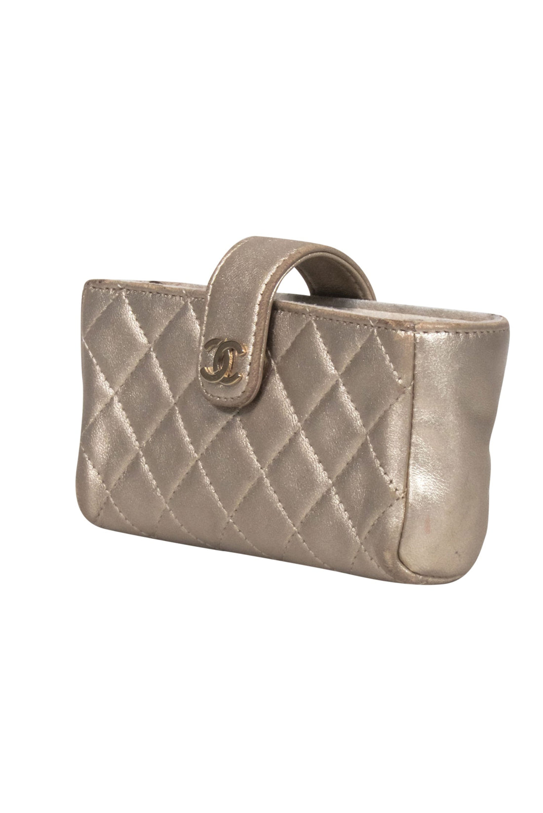 Chanel - Gold Leather Coin Purse