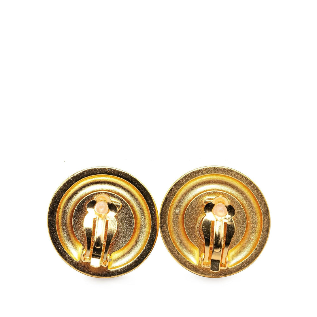 Top Quality Chanel Gold Plated CC Faux Pearl Clip on Earrings (SHG-ziw21R)
