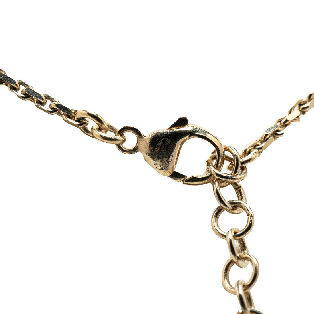 Top Quality Chanel Gold Plated CC Rhinestones Star and Ball Pendant Necklace (SHG-RS0IWK)