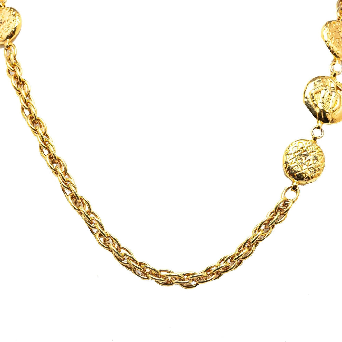 Top Quality Chanel Gold Plated Coco Mademoiselle Chain Necklace (SHG-J15D4E)