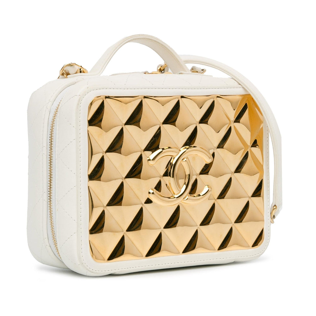 Pearl Street Bags Chanel Golden Plate Vanity Case (SHG-B4IXoj)