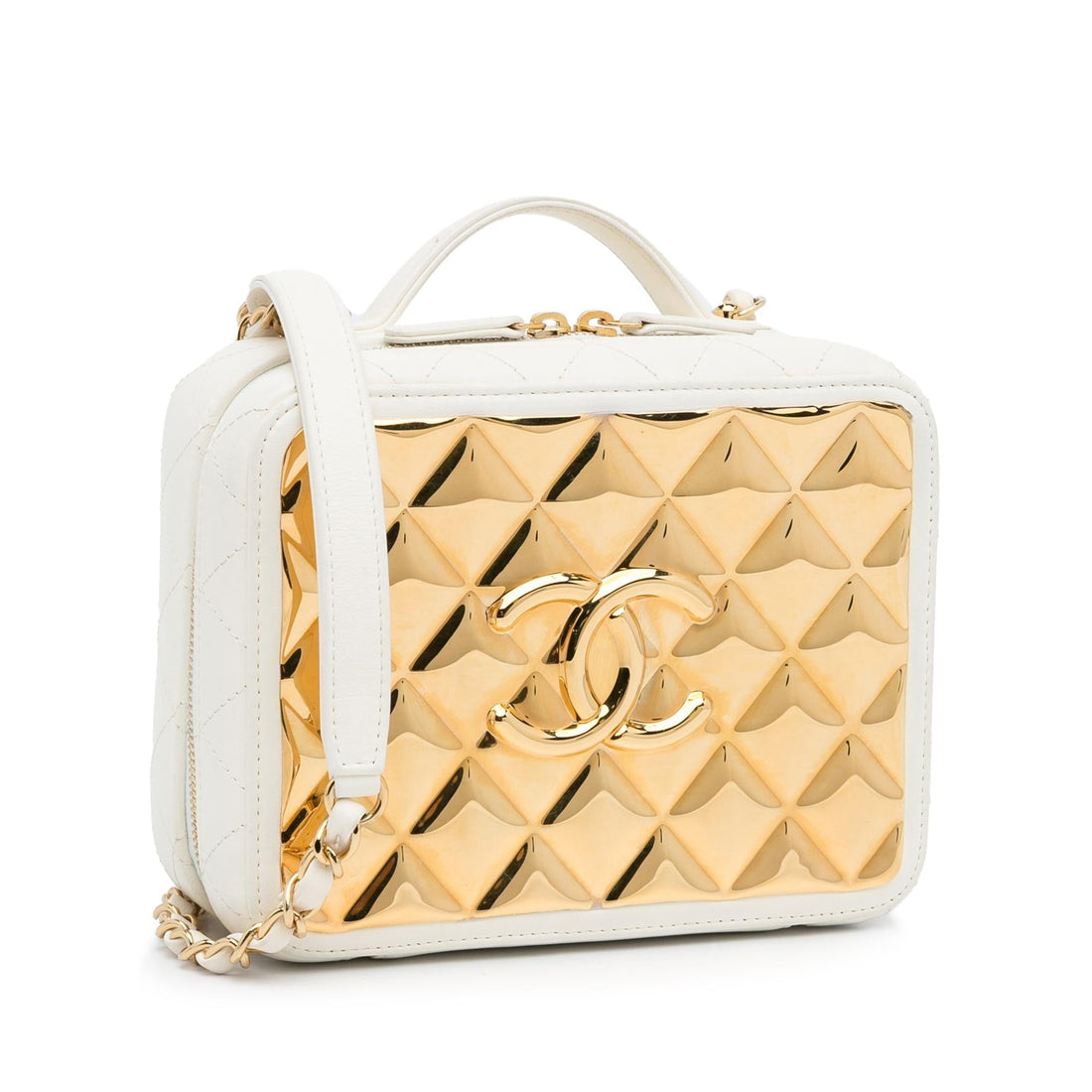 Chanel Golden Plate Vanity Case (SHG-XojyXs)