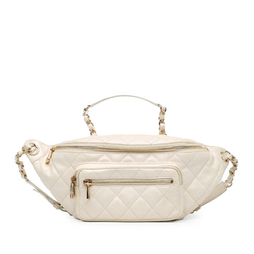 Chanel Iridescent CalBNkin All About Waist Belt Bag (SHG-xaC9Pc)