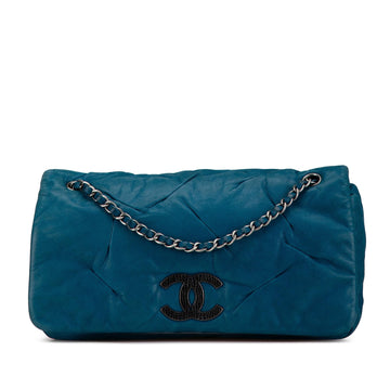 Top Quality Chanel Iridescent Calfskin East West Glint Flap (SHG-CpFGH6)