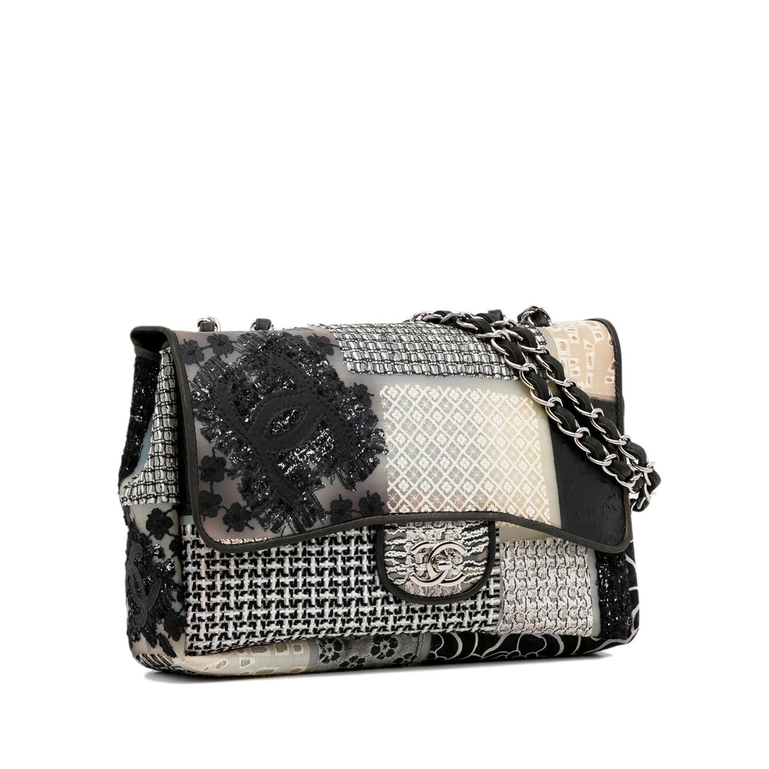 Chanel Jumbo CC Patchwork Classic Flap (SHG-NHHY4L)