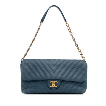 Chanel Jumbo Chevron Iridescent Surpique Flap (SHG-w8I8Ii)