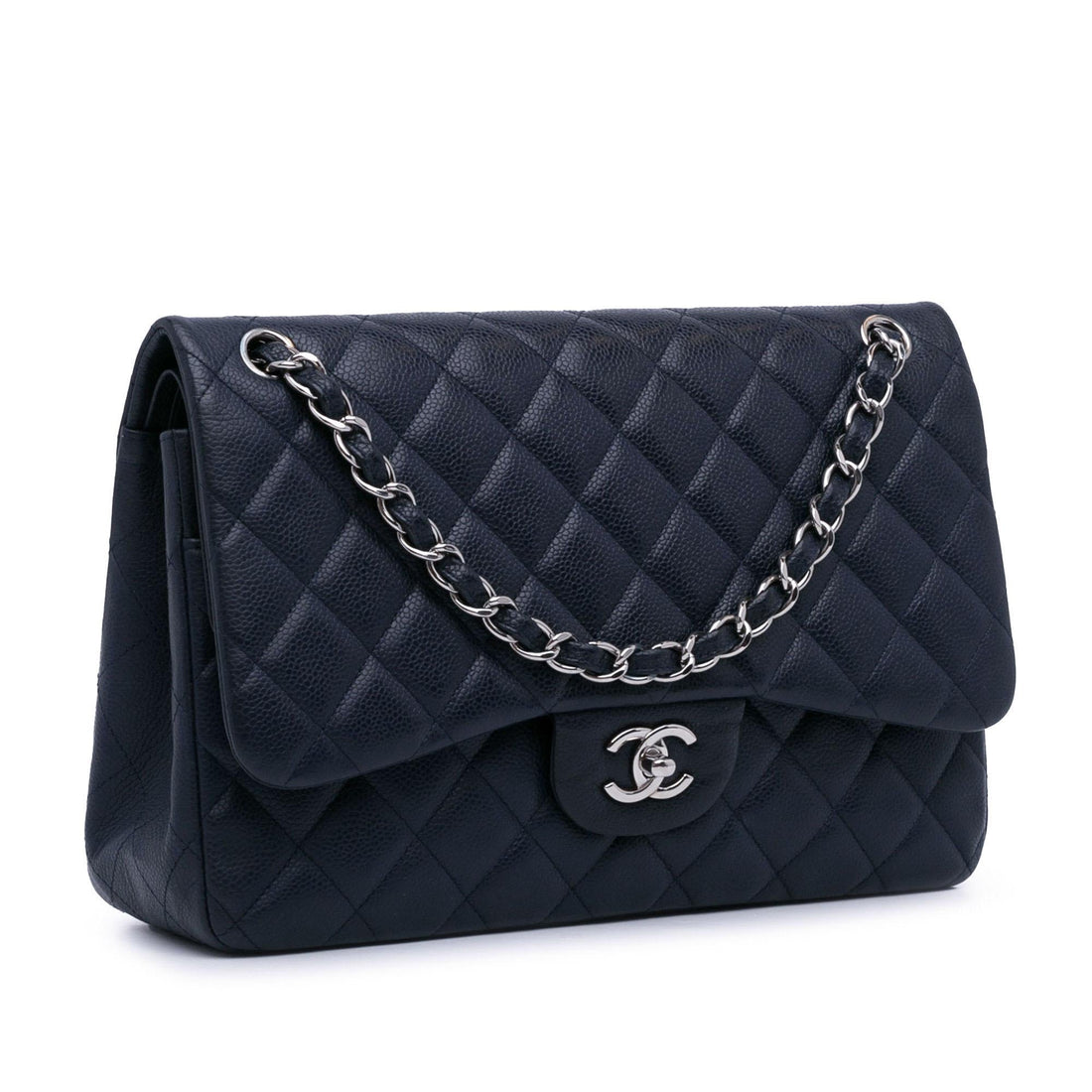 Pearl Street Bags Chanel Jumbo Classic Caviar Double Flap (SHG-hrCED5)