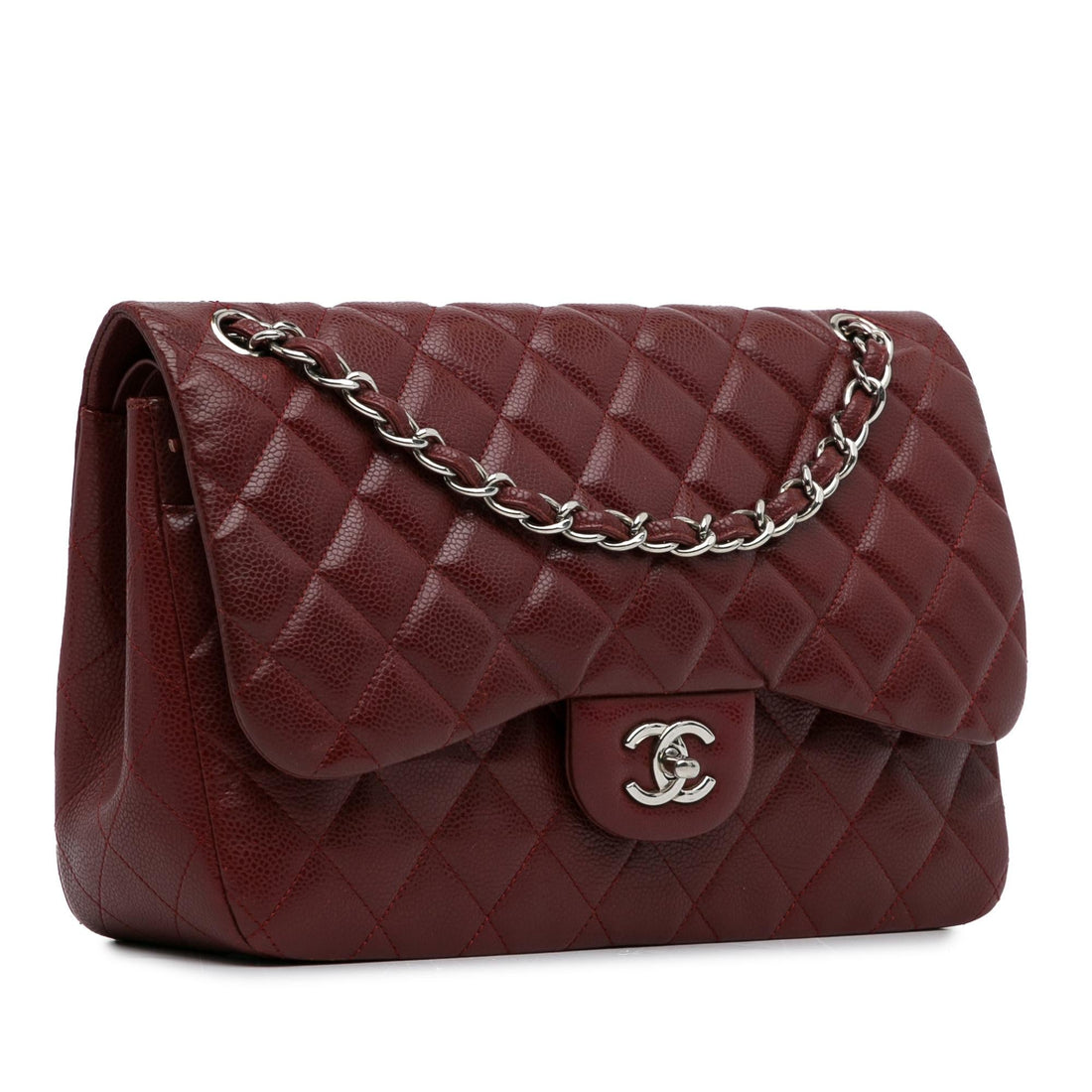 Pearl Street Bags Chanel Jumbo Classic Caviar Double Flap (SHG-KjVUlS)