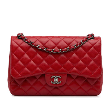 Pearl Street Bags Chanel Jumbo Classic Caviar Double Flap (SHG-rzSVwh)