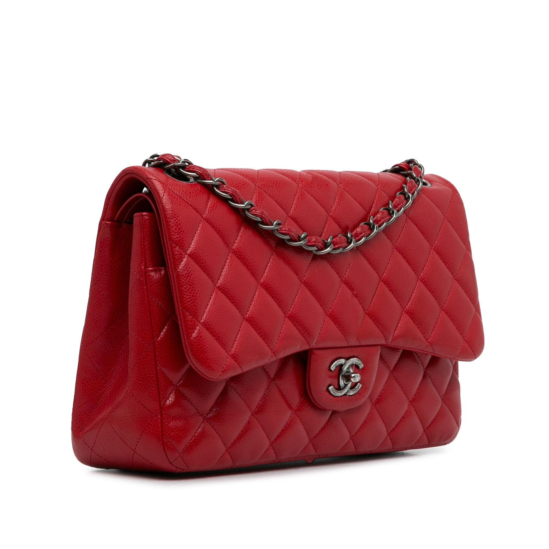Pearl Street Bags Chanel Jumbo Classic Caviar Double Flap (SHG-rzSVwh)