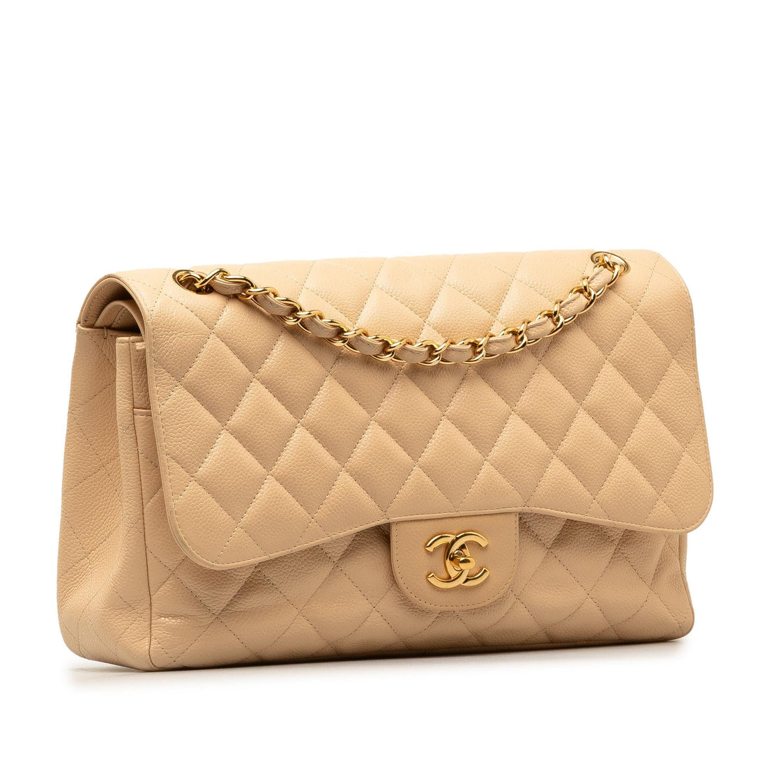 Pearl Street Bags Chanel Jumbo Classic Caviar Double Flap (SHG-TG68Ji)
