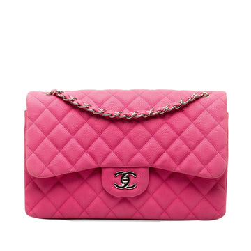 Pearl Street Bags Chanel Jumbo Classic Caviar Double Flap (SHG-AaClhK)