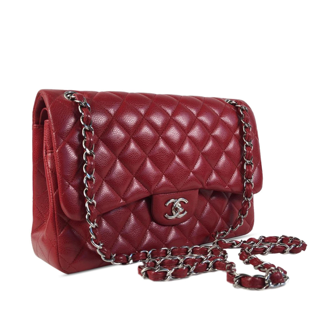 Pearl Street Bags Chanel Jumbo Classic Caviar Double Flap (SHG-mP5ILT)