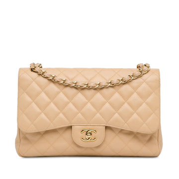 Pearl Street Bags Chanel Jumbo Classic Caviar Double Flap (SHG-VsT6Cu)