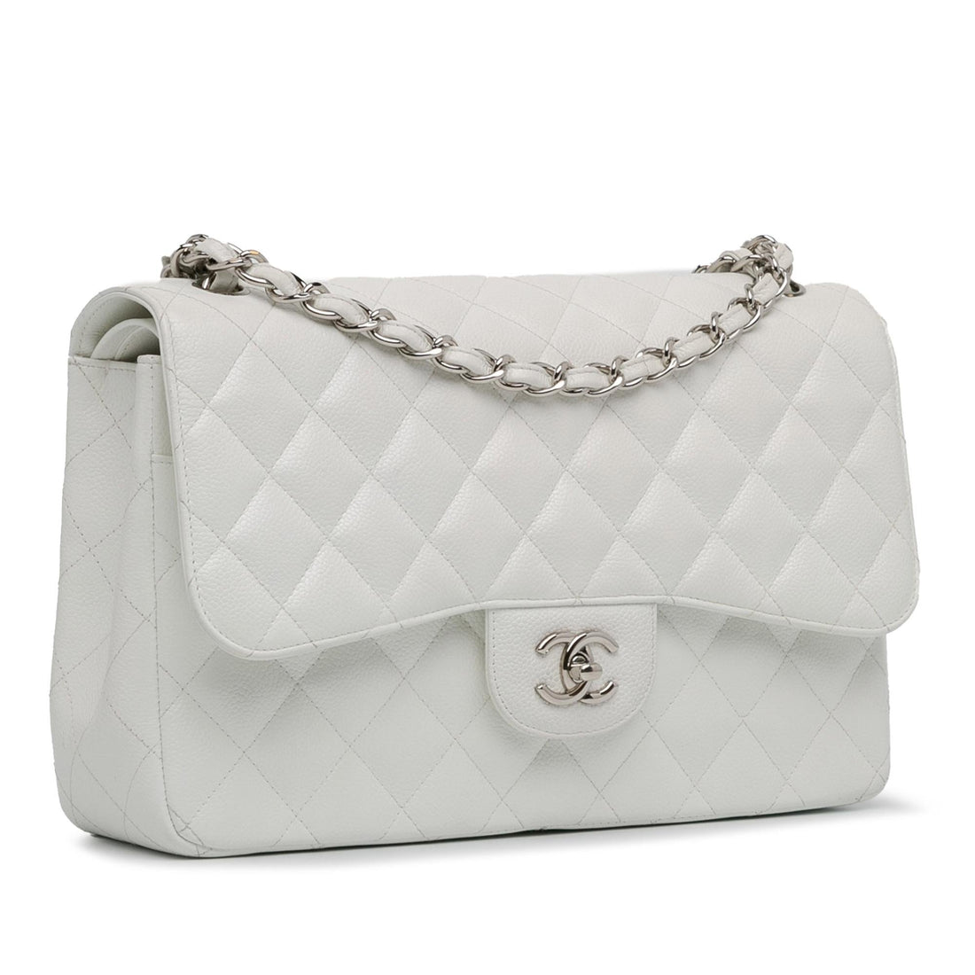 Pearl Street Bags Chanel Jumbo Classic Caviar Double Flap (SHG-2x97Of)