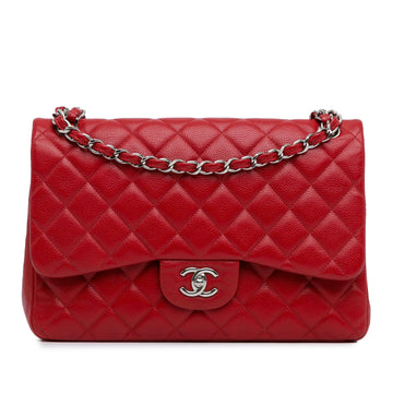 Chanel Jumbo Classic Caviar Double Flap (SHG-DAHxqp)