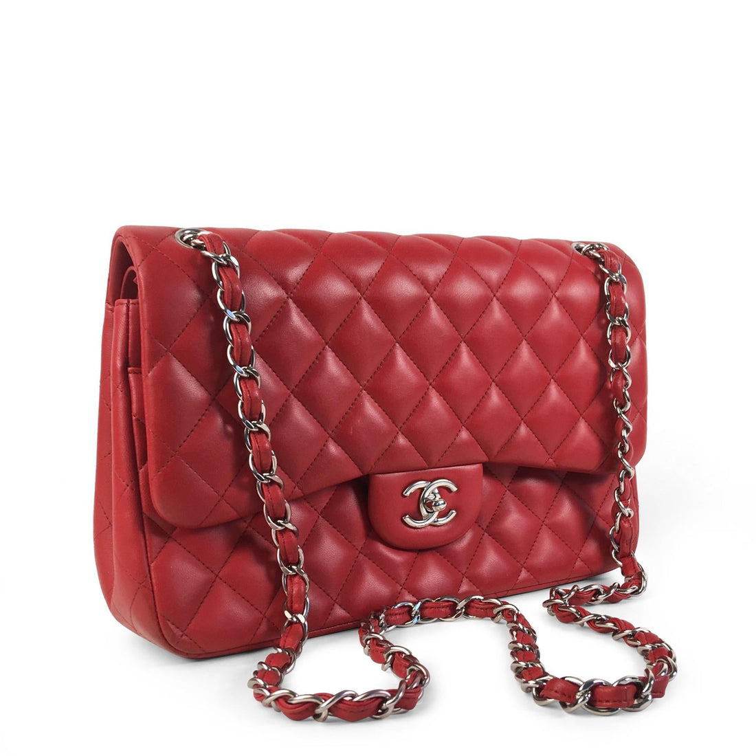 Pearl Street Bags Chanel Jumbo Classic Lambskin Double Flap (SHG-430UAz)