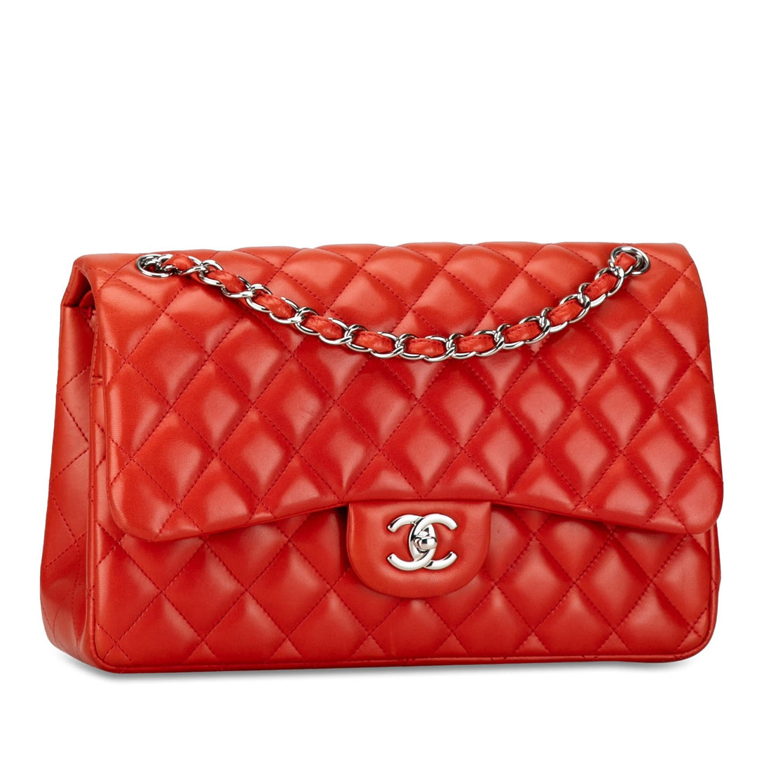 Chanel Jumbo Classic Lambskin Double Flap (SHG-vjBNJ9)