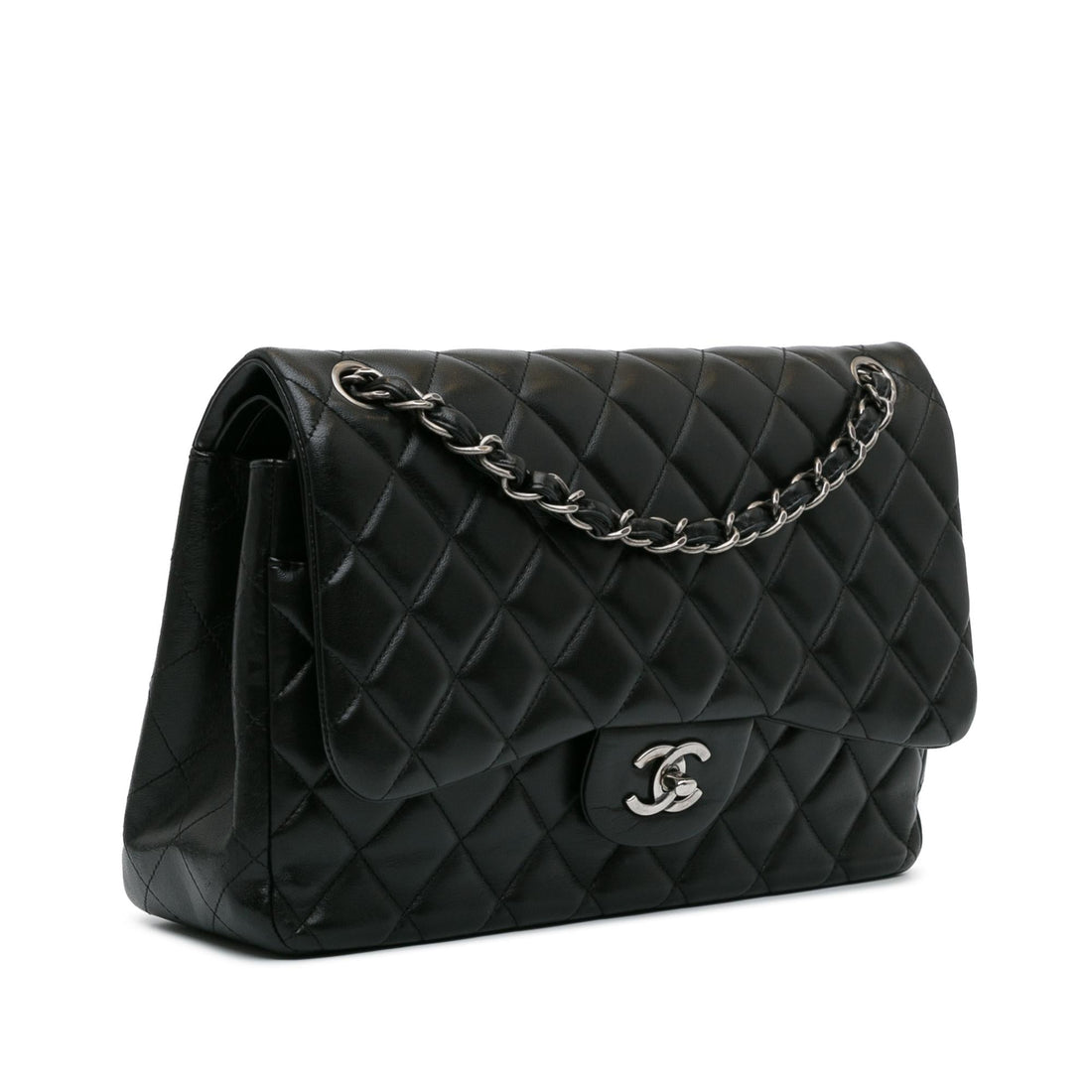 Chanel Jumbo Classic Lambskin Double Flap (SHG-ucgxXa)