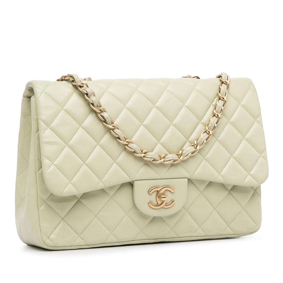 Pearl Street Bags Chanel Jumbo Classic Lambskin Single Flap (SHG-RAwy5g)