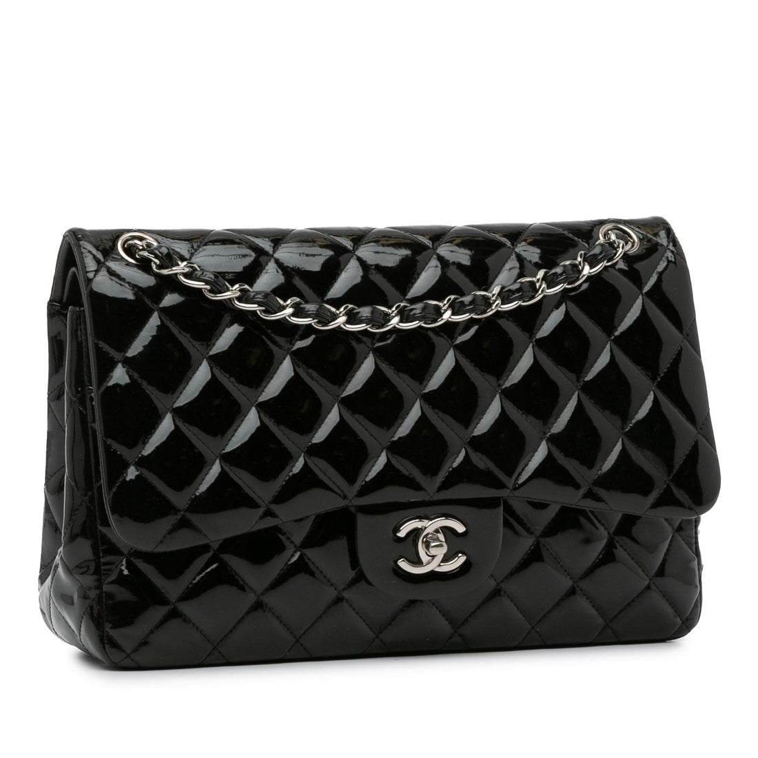Pearl Street Bags Chanel Jumbo Classic Patent Double Flap (SHG-67ErRs)
