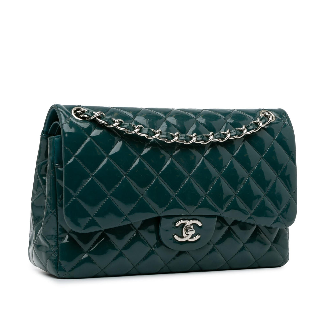Top Quality Chanel Jumbo Classic Patent Double Flap (SHG-A8oS33)