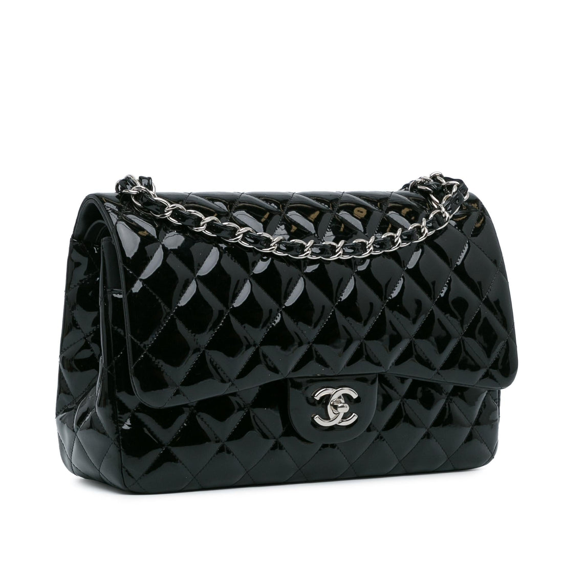 Top Quality Chanel Jumbo Classic Patent Double Flap (SHG-OHbgvl)