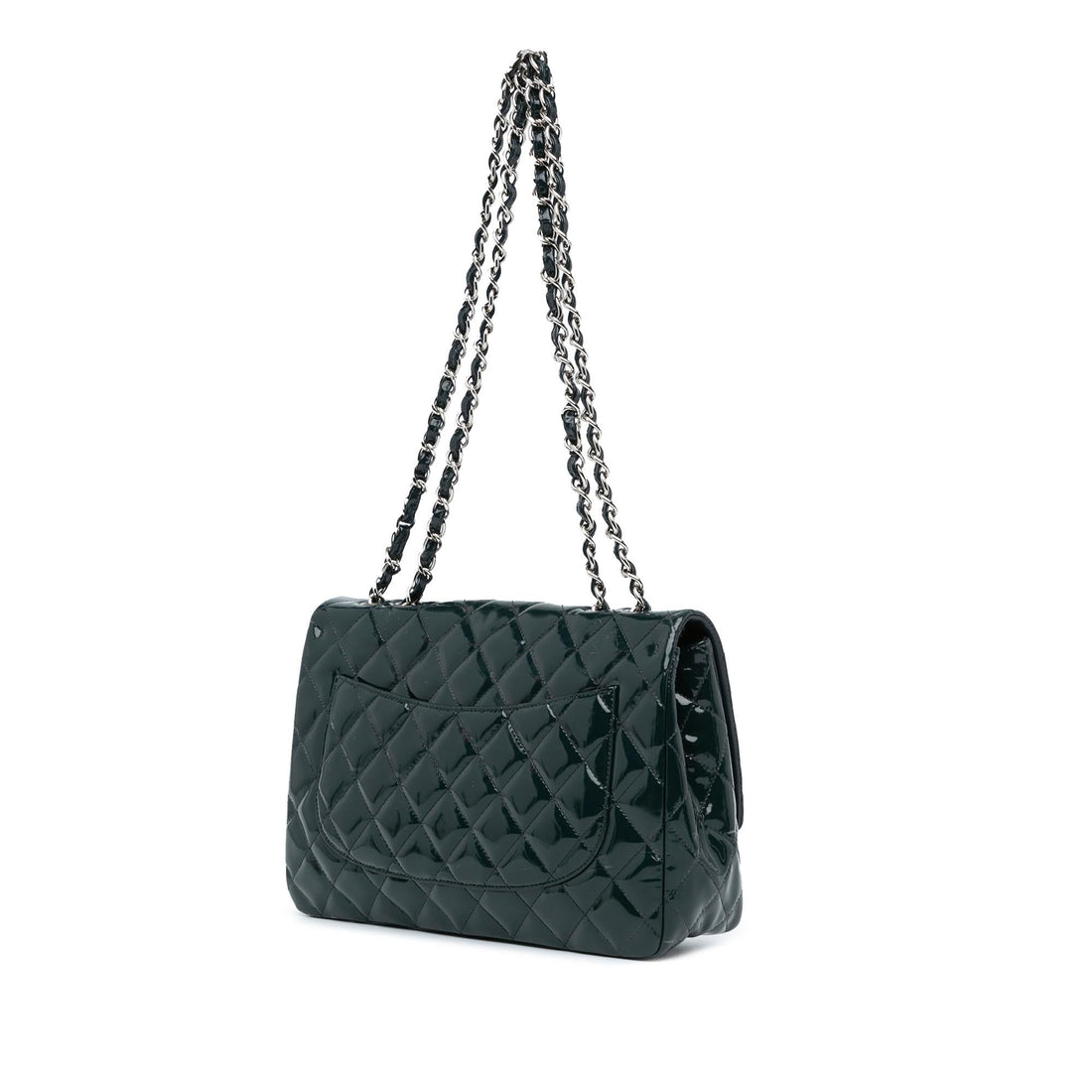 Top Quality Chanel Jumbo Classic Patent Double Flap (SHG-7gpVN1)