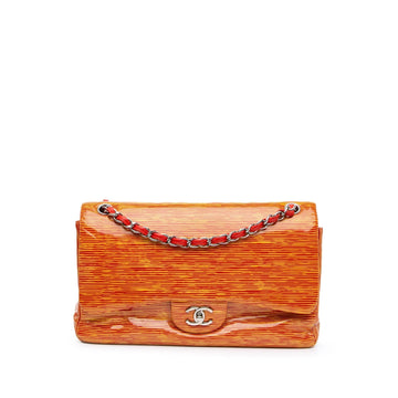 Top Quality Chanel Jumbo Classic Patent Stiped Double Flap (SHG-f0PyTR)