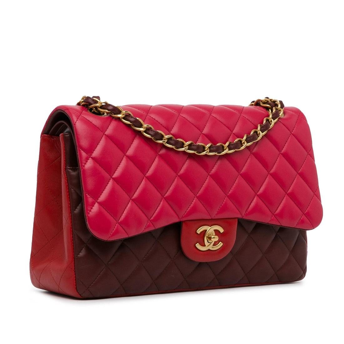 Pearl Street Bags Chanel Jumbo Classic Tricolor Lambskin Double Flap (SHG-2yyCBu)