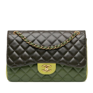 Top Quality Chanel Jumbo Classic Tricolor Lambskin Double Flap (SHG-9rVF1I)